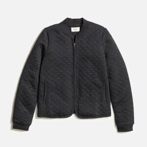 Marine Layer Women's Corbet Quilted Bomber in Black Medium